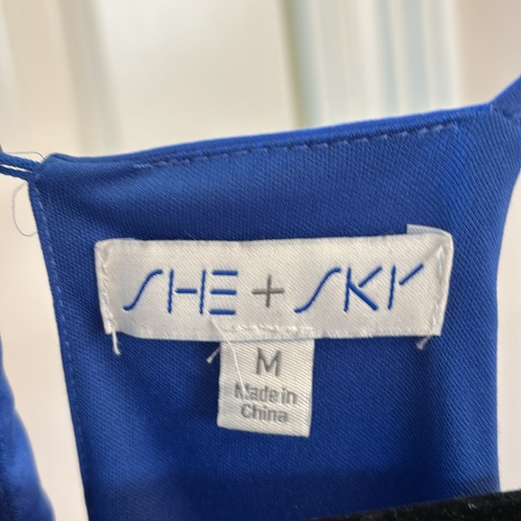 She + Sky Royal blue maxi dress.   Like new. - Picture 3 of 4